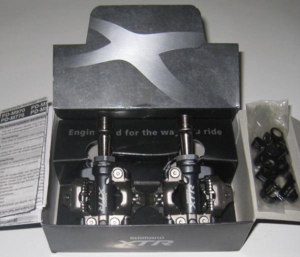 Shimano XTR PD-M970 MTB SPD Pedals w/Cleats