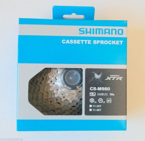 2014 Shimano XTR Dyna-Sys CS-M980 10 speed 11-36 MTB Cassette