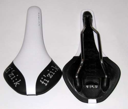 Fizik Antares K:IUM (Kium) Road Bicycle Saddle - WHITE/BLACK