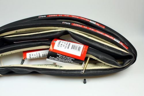 Vittoria Corsa Evo CX III 25-28" 320TPI Set of 2 Tires - Black - Tubular